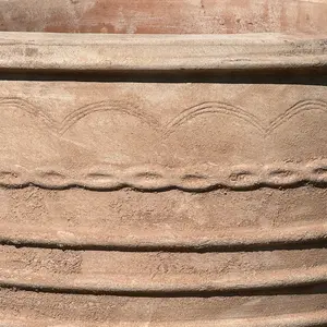 Antique Sand Ribbed Urn Stone Planter (Pot Size D41xH36cm) Terracotta Outdoor Plant Pot - image 4