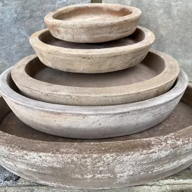 Antique Sand Stone Saucer (D22cm) Plant Pot Saucer - image 2