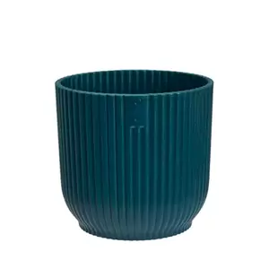 Elho Eco-Plastic Blue (Pot Size 11cm) Indoor Plant Pot Cover