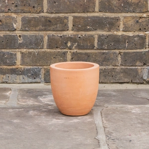 Whitewash Terracotta Handmade Lotus Planter (Pot Size D18cm x H18cm) Outdoor Plant Pot