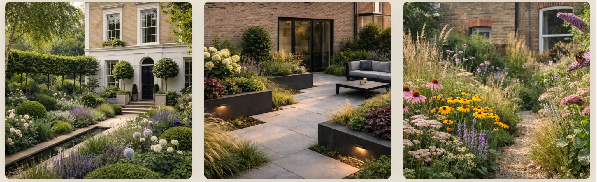 Architectural, Contemporary, Naturalistic Garden Styles