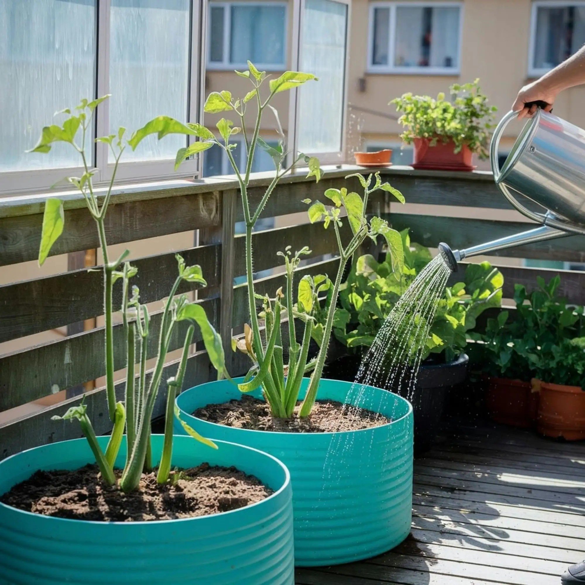 Building raised beds in tight spaces
