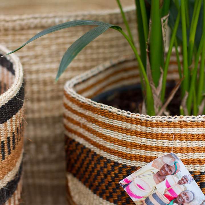 The Boma - Hand-woven pot covers from The Basket Room