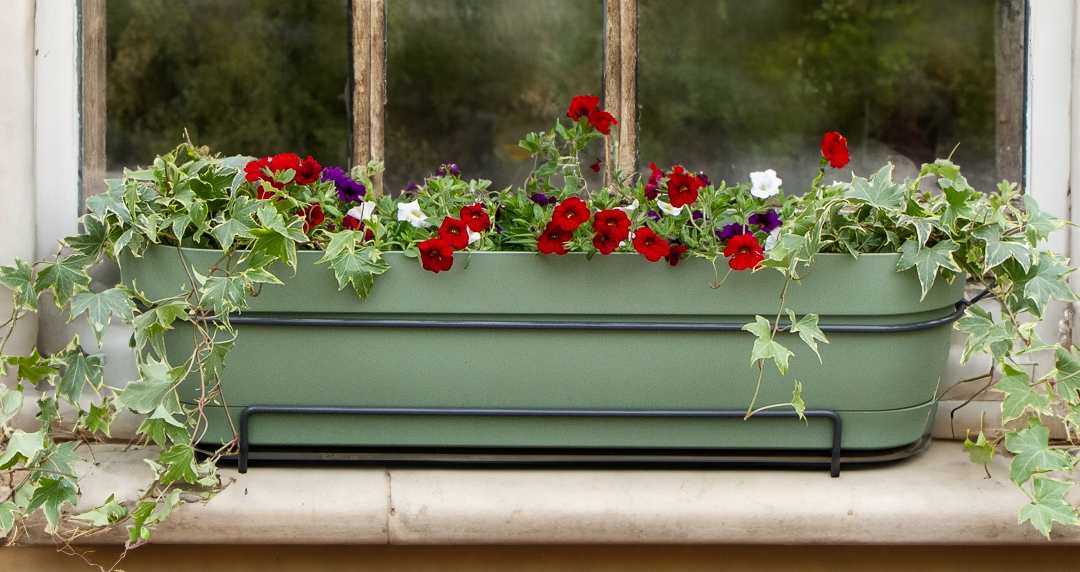 Flower and plant troughs at Boma Garden Centre Kentish Town London