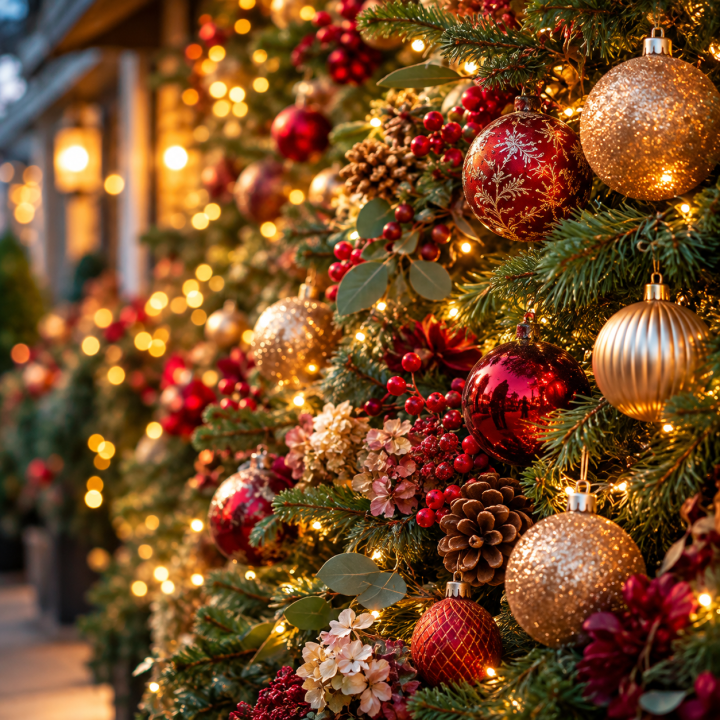 Handmade Christmas Decorations at Boma Garden Centre in Kentish Town London