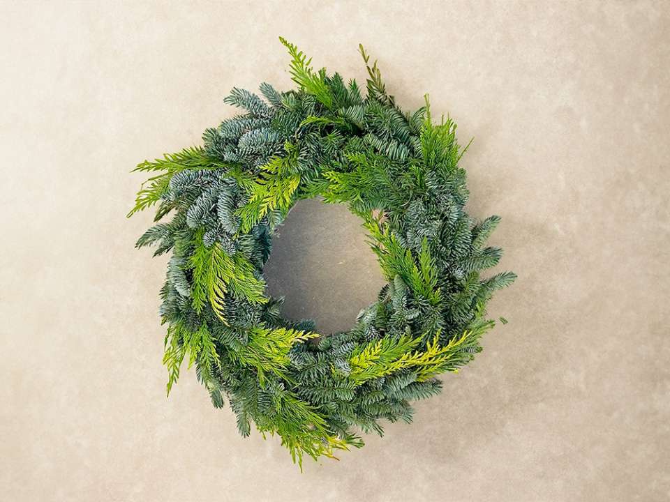 Pine Christmas Wreath at Boma Garden Centre London