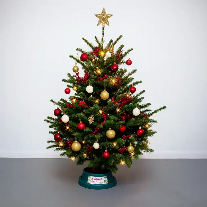 6-7Ft Nordmann Fir Premium Cut (180-210cm) Christmas Tree - image 3