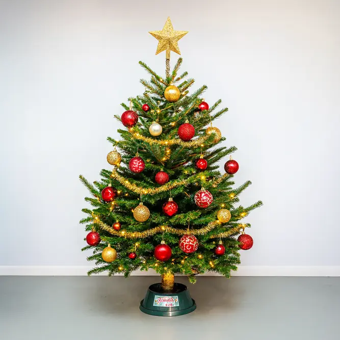 7-8Ft Nordmann Fir Premium Cut (210-240cm) Christmas Tree - image 3