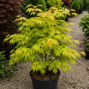 Acer shirasawanum ‘Aureum’ (Pot Size 7.5L) Golden Full Moon Japanese Maple