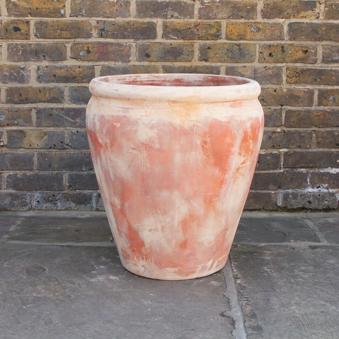 Handmade Aged Belly Rim Stretched Terracotta Planter (D50cm x H55cm)  Outdoor Plant Pot - image 2
