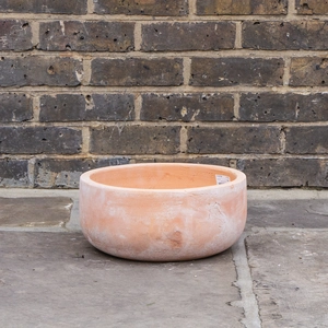 Aged Terracotta Handmade Bowl Planter (D33cm x H15cm) Outdoor Plant Pot - image 2