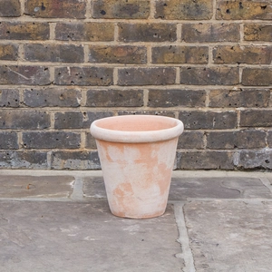 Aged Terracotta Handmade Coni Lip Planter (D30 x H30cm) Outdoor Plant Pot - image 2