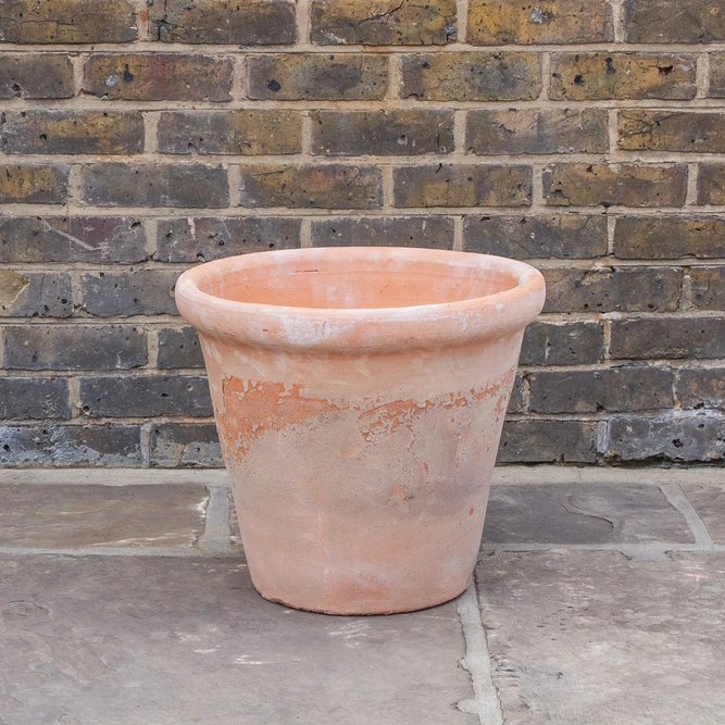 Aged Terracotta Handmade Coni Lip Planter (D47cm x H41cm) Outdoor Pot Plant - image 2