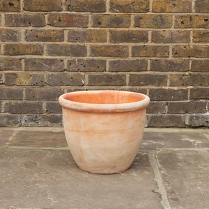 Aged Terracotta Handmade Egg Lip Planter (Pot SIze D40cm x H30cm) Outdoor Plant Pot - image 2