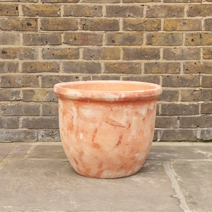 Aged Terracotta Handmade Egg Lip Planter (Pot SIze D50cm x H41cm) Outdoor Plant Pot - image 2