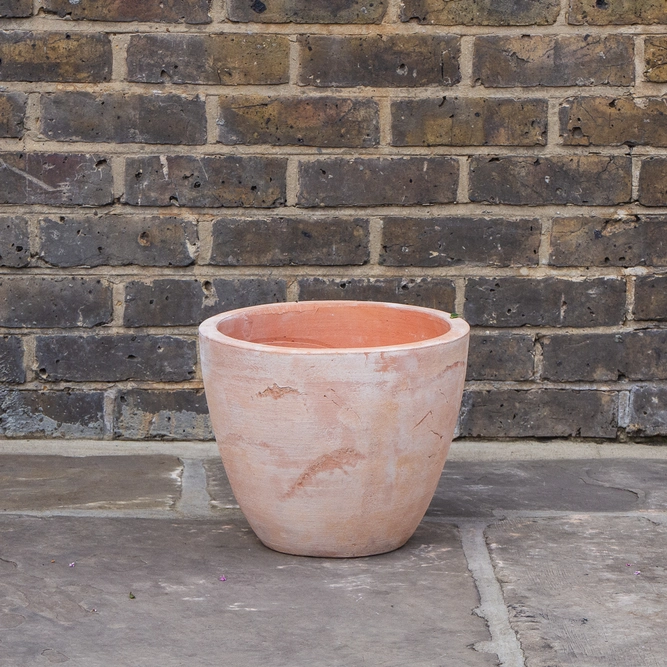 Aged Terracotta Handmade Egg Planter (D31cm x H27cm) Outdoor Plant Pot - image 2
