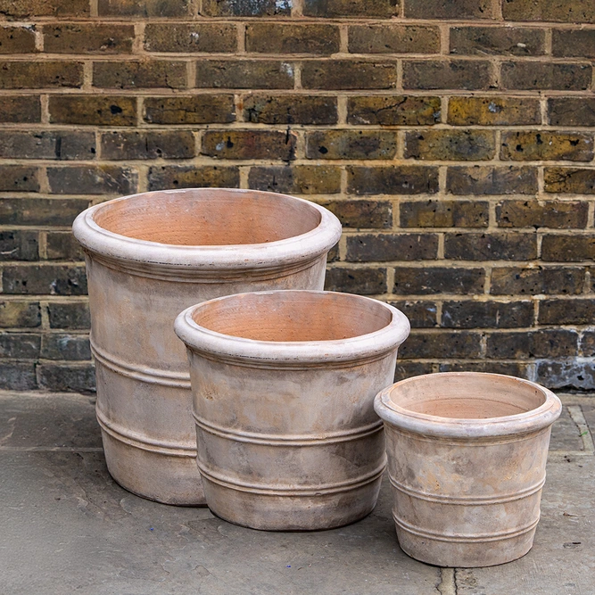 Aged Terracotta Orangerie Planter (D47cmx39cm) Handmade Outdoor Plant Pot - image 1