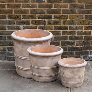 Aged Terracotta Orangerie Planter (D47cmx39cm) Handmade Outdoor Plant Pot - image 1