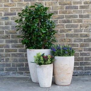 Aged Terracotta Planter - Colburn (D43xH48cm) Handmade Outdoor Pot - image 3