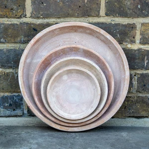 Aged Terracotta Saucer - Alicia (D34cm) Outdoor Pot Saucer - image 1