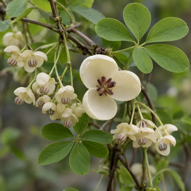 Akebia quinata 'Cream Form' (Pot Size 3ltr) White Chocolate Vine