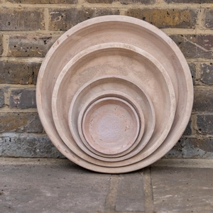 Antico Aged Terracotta Saucer - Handmade Outdoor Plant Pot Saucer