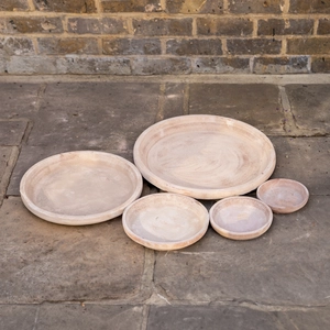 Antico Aged Terracotta Saucer (D16cm) Handmade Outdoor Plant Pot Saucer - image 3