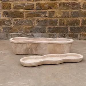 Antico Costa Aged Terracotta Window Box (W48xD16xH10cm) Outdoor Plant Pot - image 3