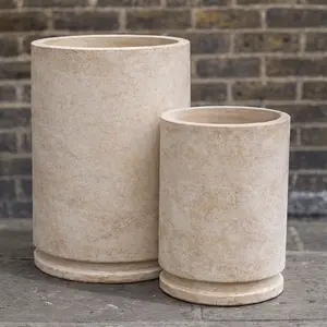 Antico Posada Aged Terracotta Planter (D46x66cm) Handmade Outdoor Plant Pot - image 1