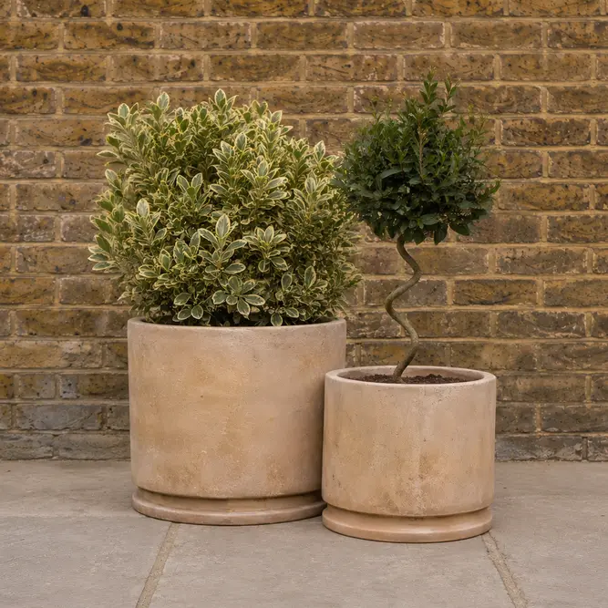 Antico Sombra Aged Terracotta Planter (D39x35cm) Handmade Outdoor Plant Pot - image 2