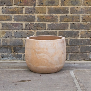 Antique Sand Boolay Stone Planter (D36cm x H30cm) Outdoor Plant Pot - image 2