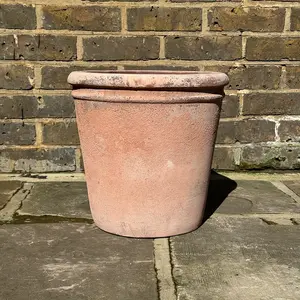 Antique Sand Cache Rim Stone Planter (Pot Size D32xH32cm) Planter Terracotta Outdoor Plant Pot - image 2