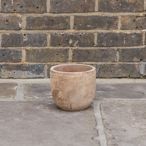 Antique Sand Handmade Egg Stone Planter (D19cm x H17cm) Outdoor Plant Pot - image 2