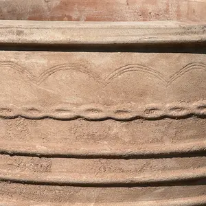 Antique Sand Ribbed Urn (Pot Size D55xH47cm) Terracotta Outdoor Plant Pot - image 4
