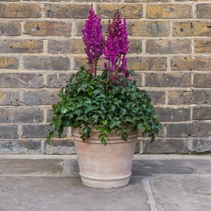 Antique Stone Triple Rim Planter (D53cm x H47cm) Outdoor Plant Pot - image 5