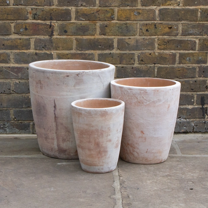 Antique Sand Vase Stone Planter (D35cm x H39cm) Terracotta Outdoor Plant Pot - image 1