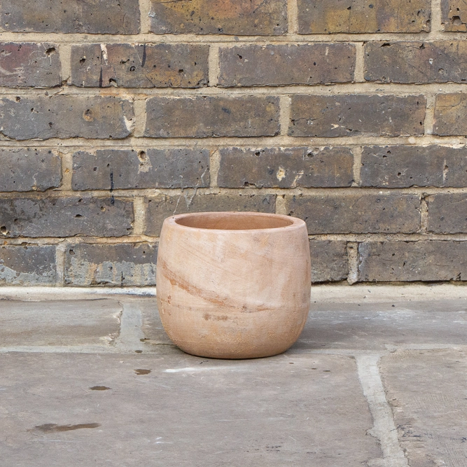 Antique Stone Handmade Boule Planter (D22cm x H19cm) Outdoor Plant Pot - image 2