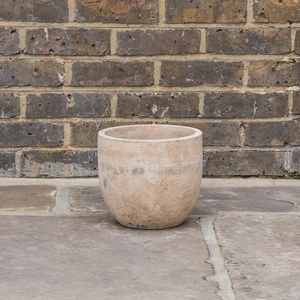 Antique Stone Handmade Egg Planter (D23cm x H21cm) Outdoor Plant Pot - image 2
