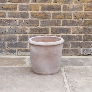 Antique Stone Terracotta Single Rim Planter (D33cm x H31cm) Outdoor Plant Pot - image 4
