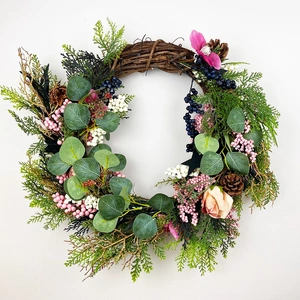 Ashley Wreath Pink (Diameter 50cm)