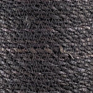 Atlanta Dark Brown Weaved Straw Basket (D18cm x H18cm) Indoor Plant Pot Cover - image 1