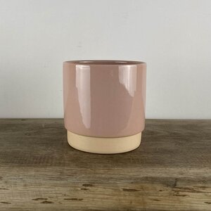 Ava Pink Glaze (D11.5cm x H12cm) Indoor Plant Pot Cover - image 1