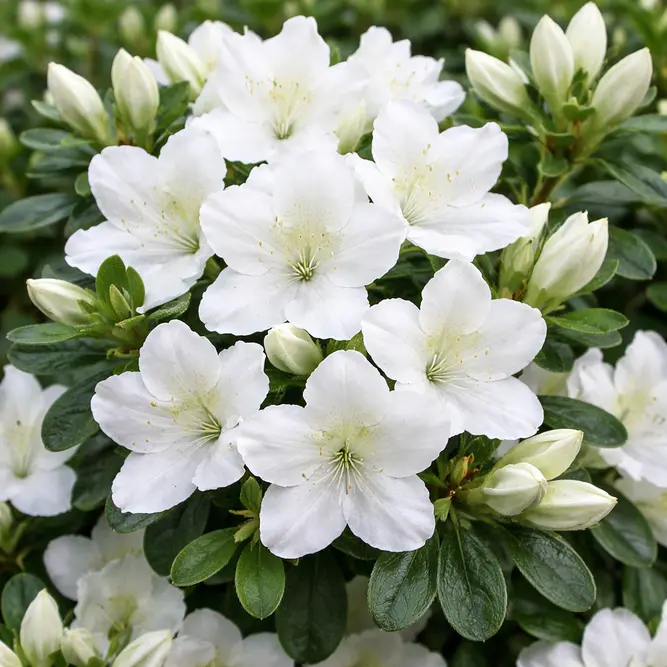 Azalea 'Snow White' (Pot Size 3L) Evergreen Azalea