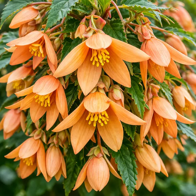Begonia boliviensis ‘Waterfall Apricot’ (Pot size: 12cm)Trailing Begonia