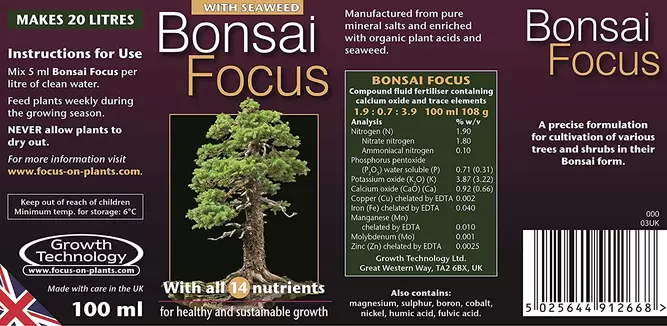 Bonsai Focus 100ml Bonsai Plant Food - image 2