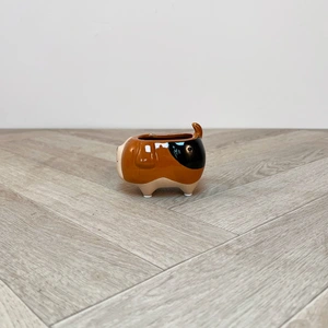 Brown Doggy Plant Pot (Opening space 6.5x4.5cm) - image 4