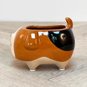 Brown Doggy Plant Pot (Opening space 6.5x4.5cm) - image 5