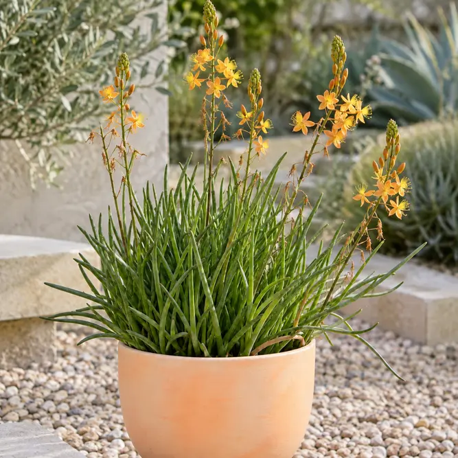 Bulbine frutescens 'Medicus' (Pot Size 14cm) Orange Bulbine, Stalked Bulbine