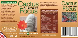 Cactus and Succulent Focus 100ml Cactus & Succulent Plant Food - image 2