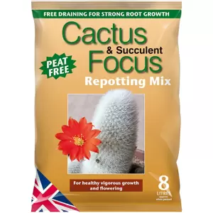 Cactus & Succulent Focus Repotting Mix 8L Peat Free